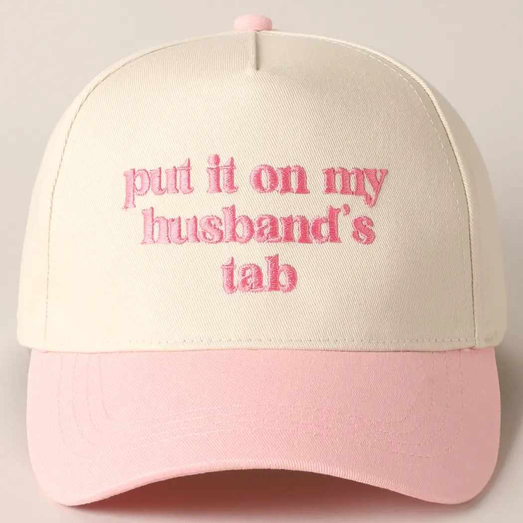 "Put it on my Husbands Tab" Trucker Hat