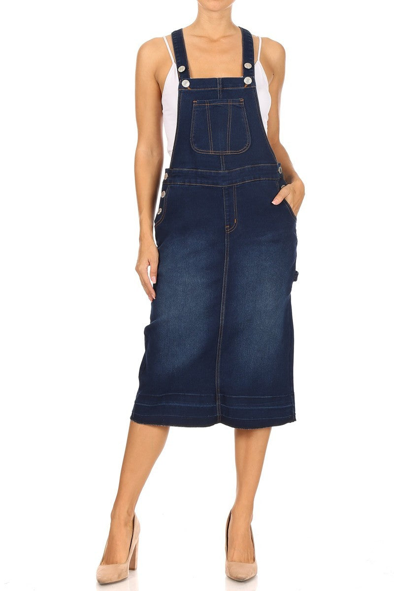 Dark Indigo Denim Jumper - Be Girl