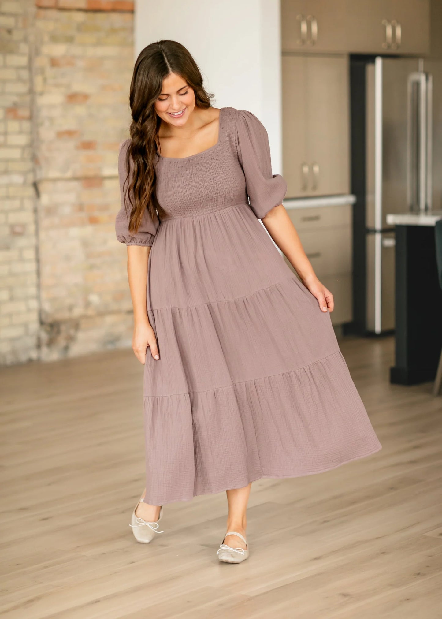"Kayleen" Guaze Maxi Dress