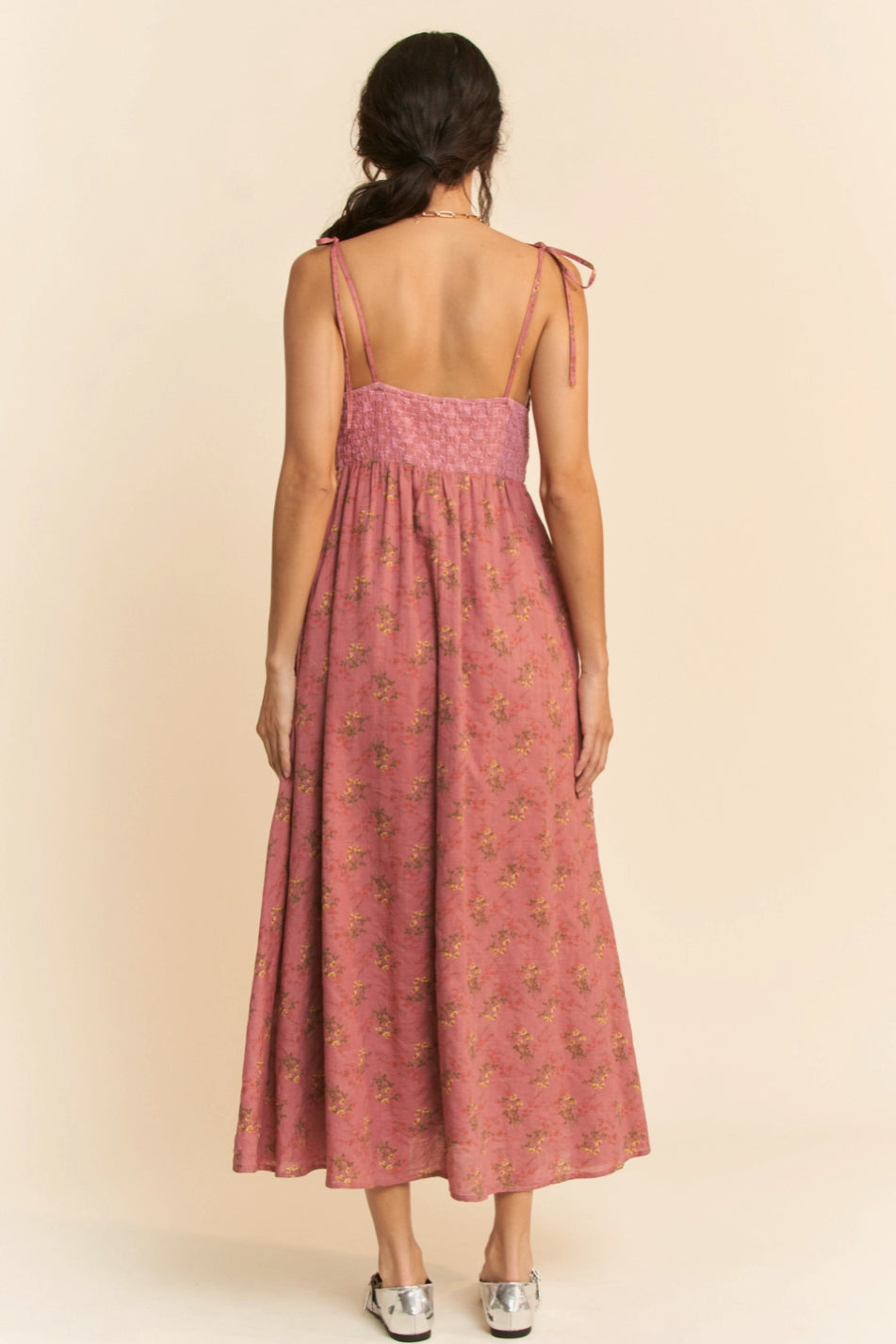 Floral Lace Patchwork Slip Dress