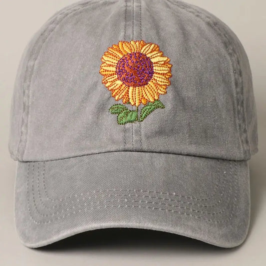 Sunflower Baseball Cap - Grey