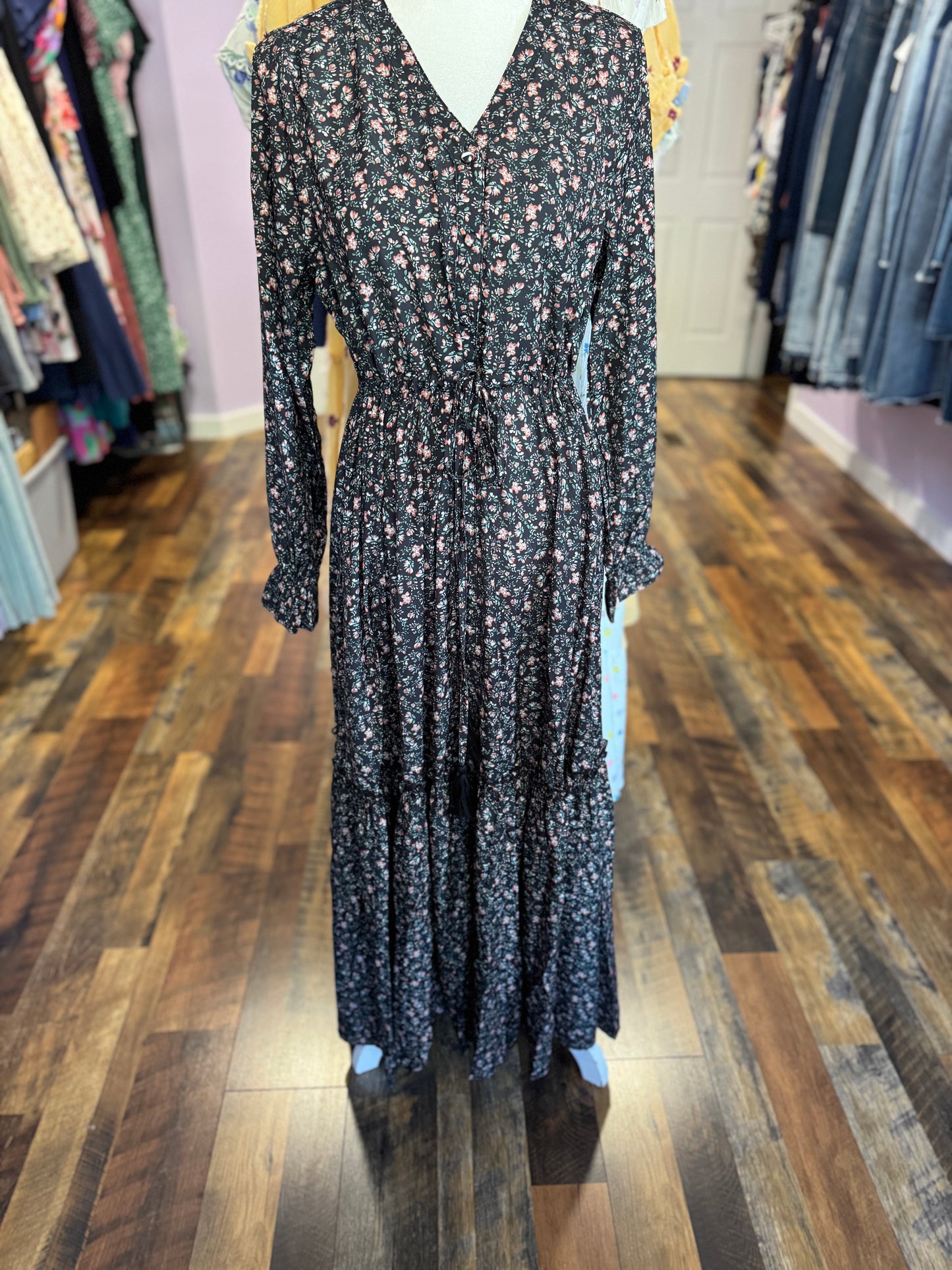 “Evangeline” Floral Maxi Dress