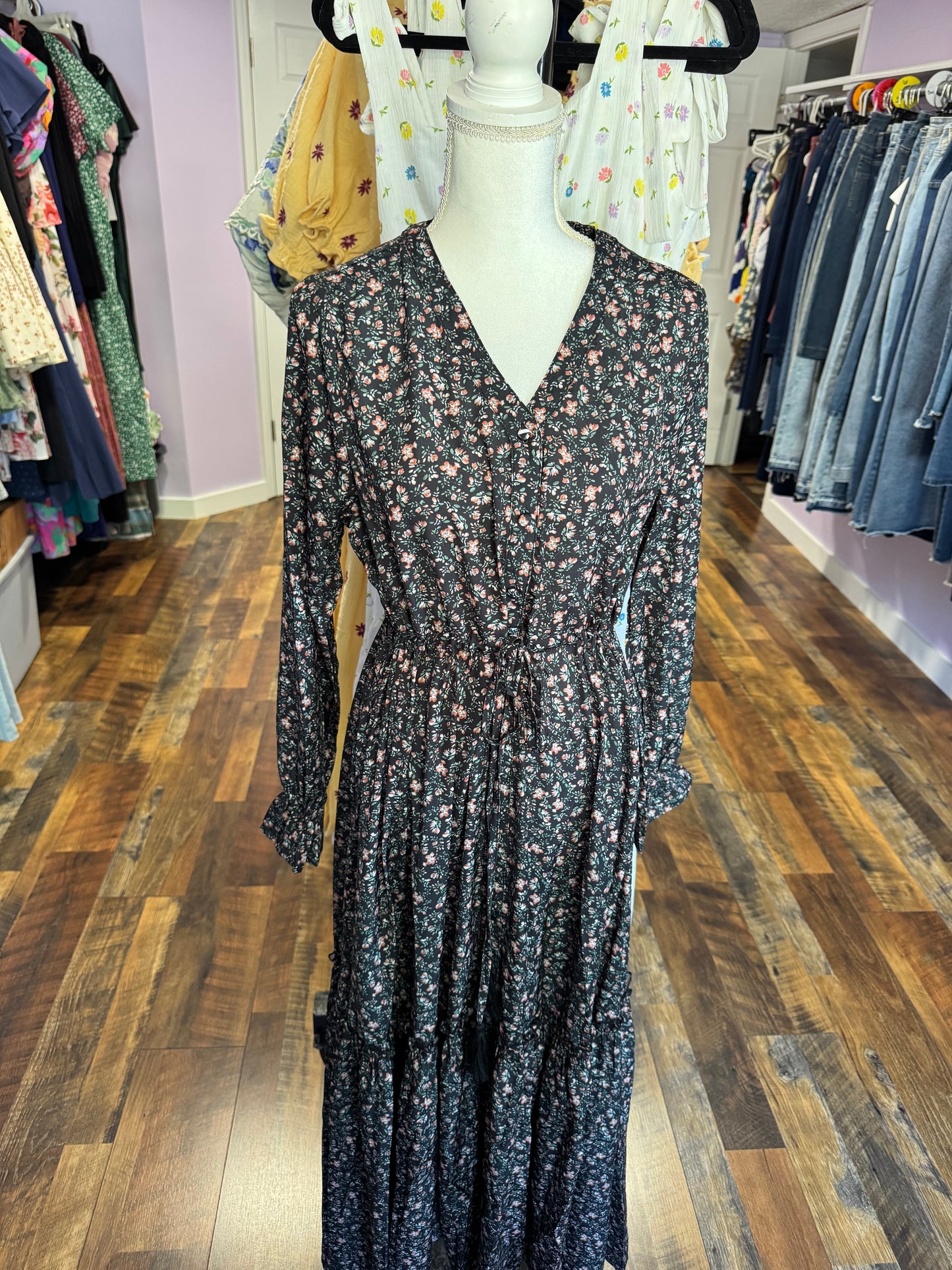 “Evangeline” Floral Maxi Dress