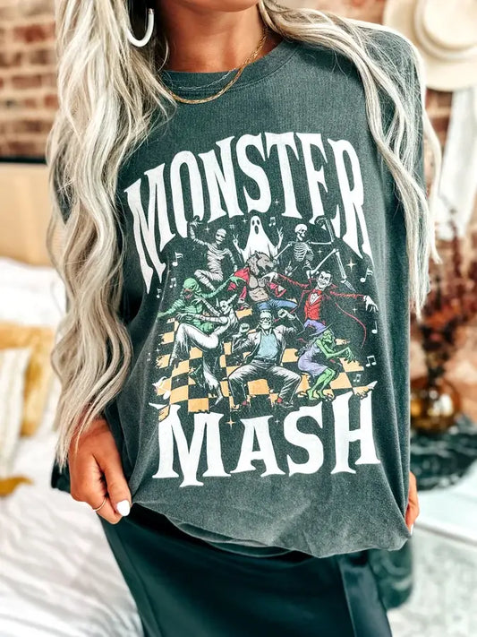 Graphite Monster Mash Tee