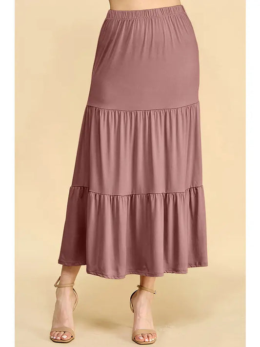Ash Rose Mid Length Maxi Skirt