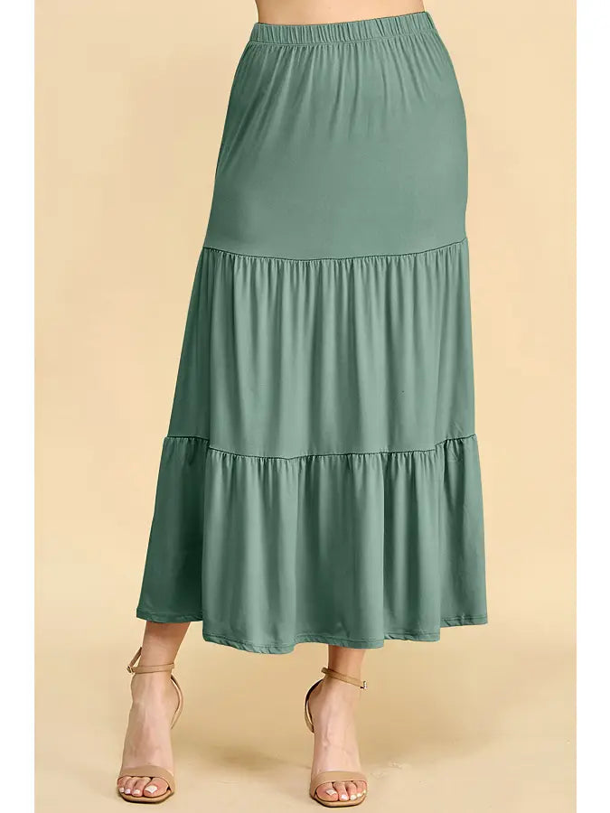 Sea Spray Mid Length Maxi Skirt