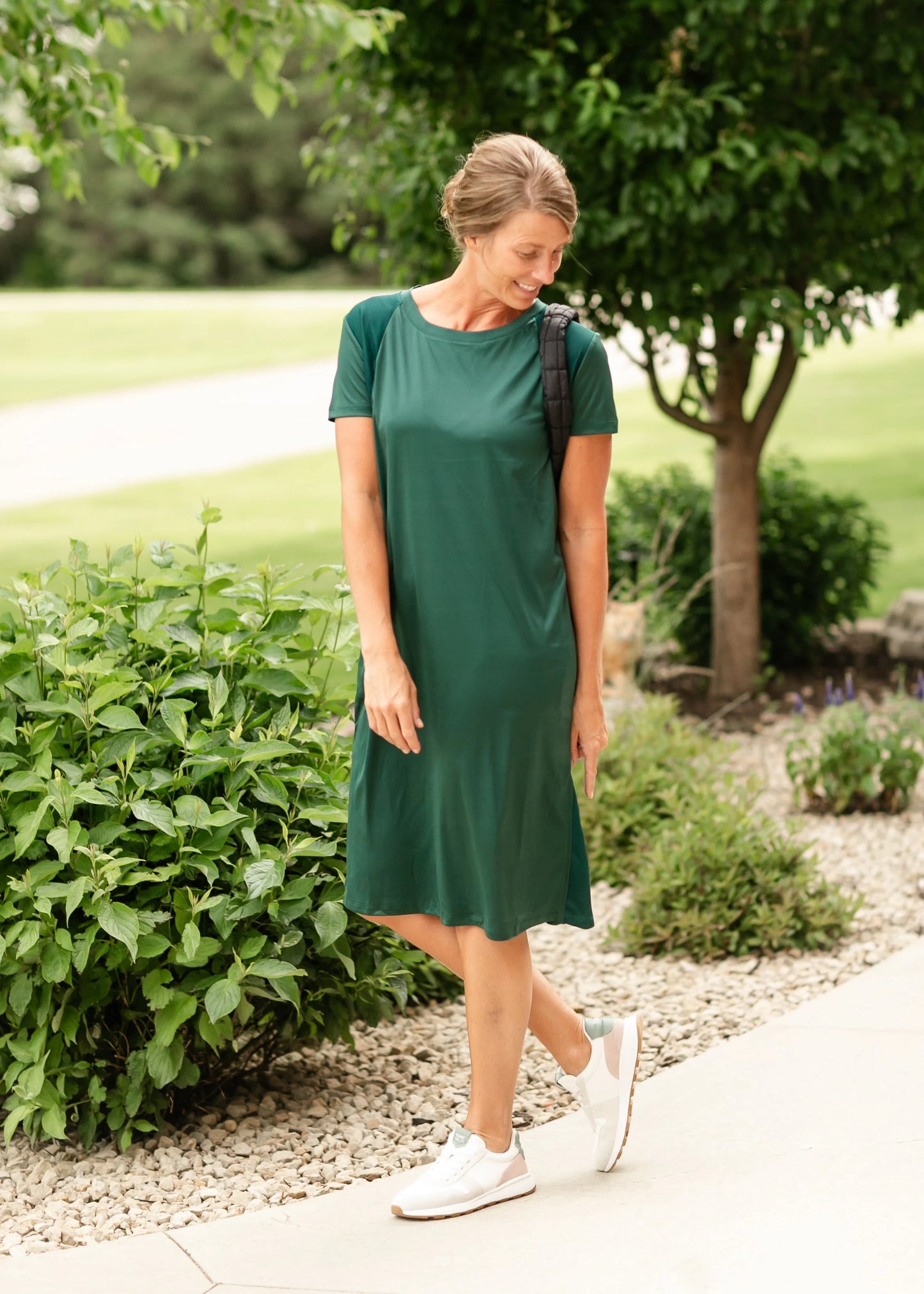 “Manda” Athletic Dress - Emerald Green