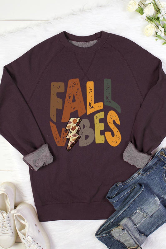 Maroon “Fall vibes” Sweatshirt