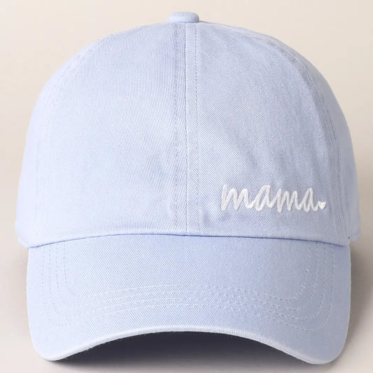 Light Blue Mama Cap