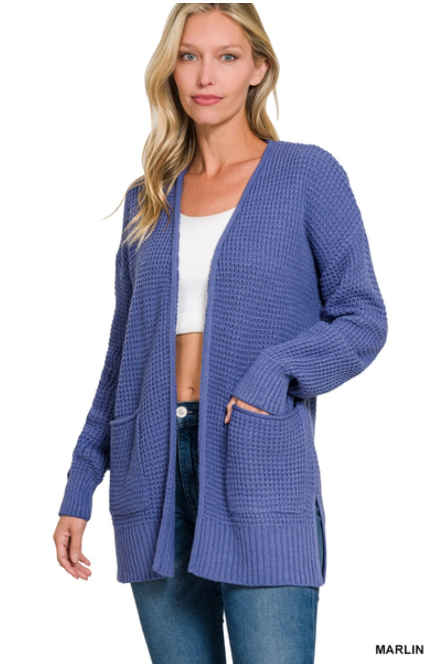 Marlin Waffle Cardigan