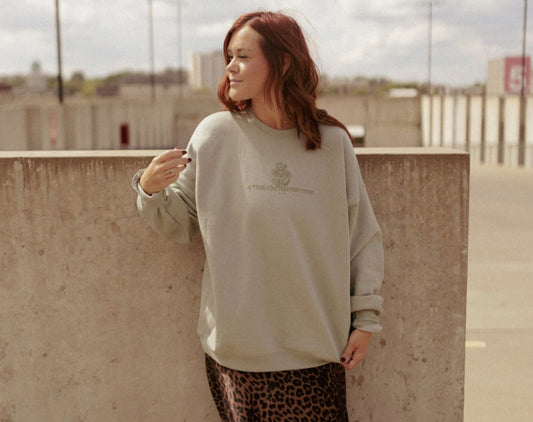 A Time For Everything Crewneck- Light Green