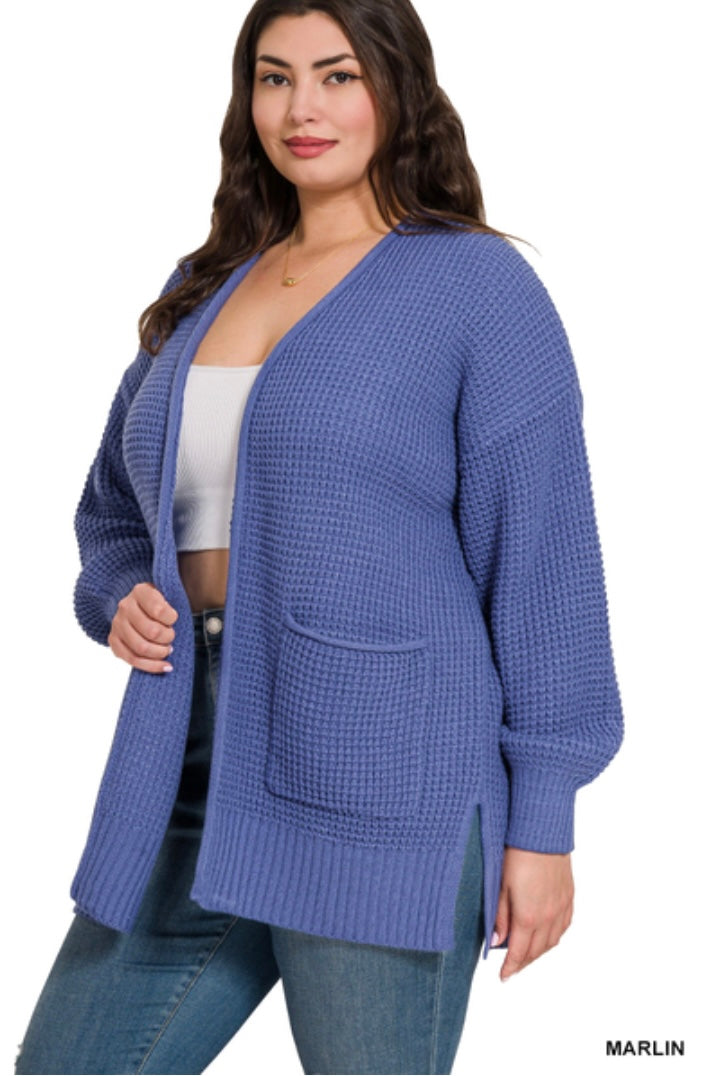 Marlin Waffle Cardigan
