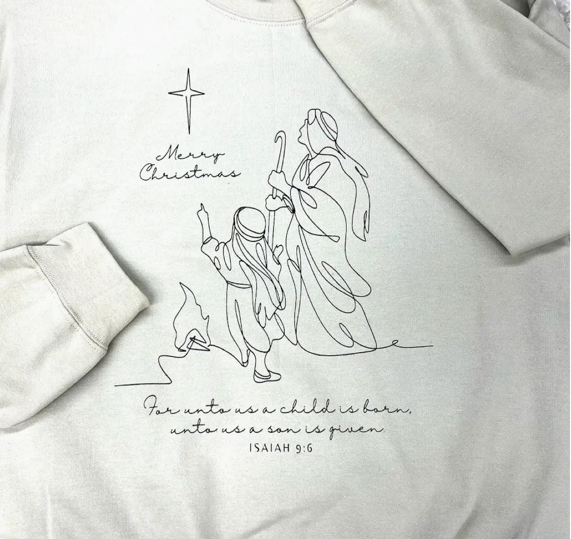 A Child is Born Crew Neck - Sand