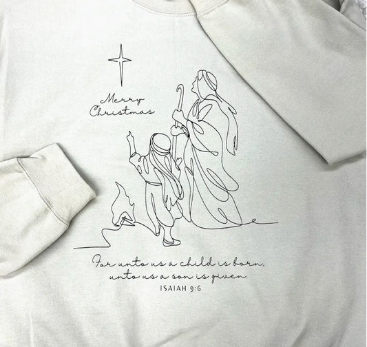 A Child is Born Crew Neck - Sand