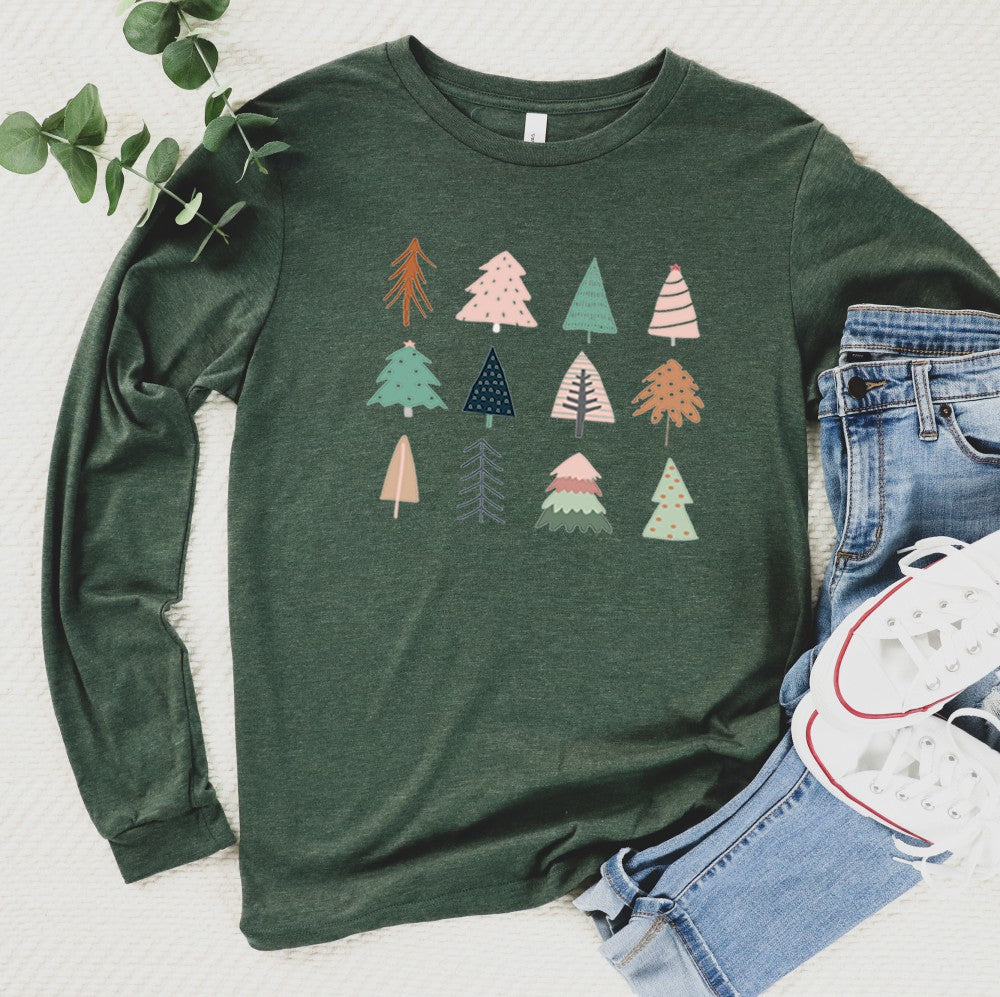Plus Size Christmas Tree Long Sleeve