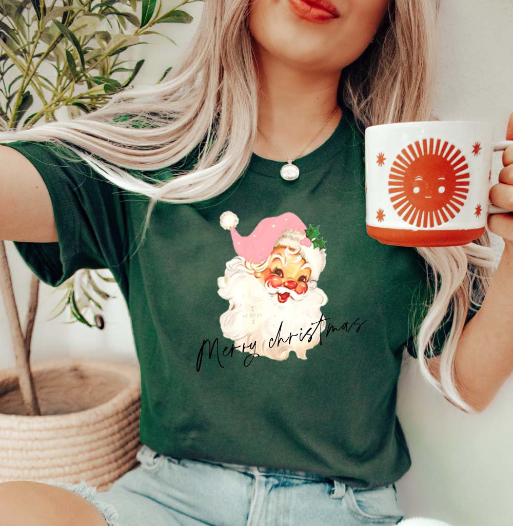 Forest Green Santa Tee