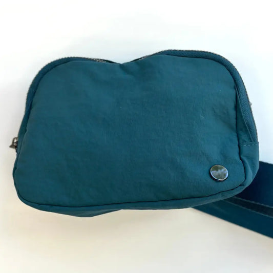 “Madison” Crossbody Belt Bag - Dark Cyan