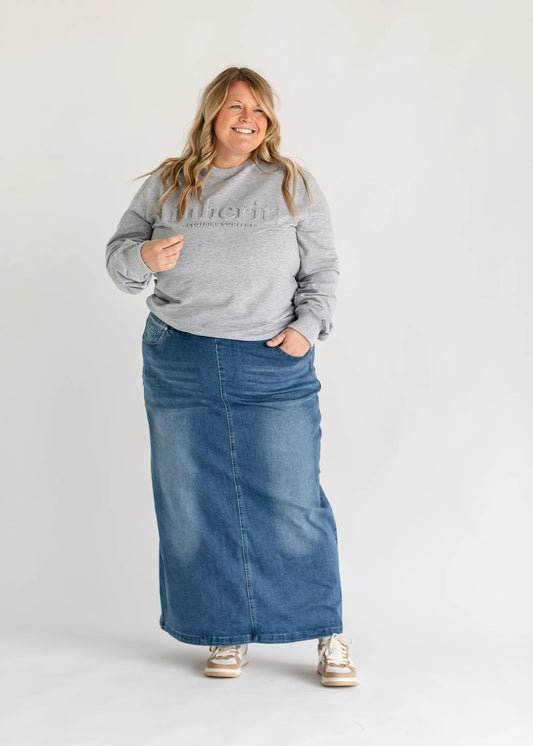 “Donna” Light Wash Stretchy Denim
